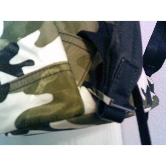 Authentic Michael Kors Backpack army camo laptop school work travel bag style - Picture 8 of 16